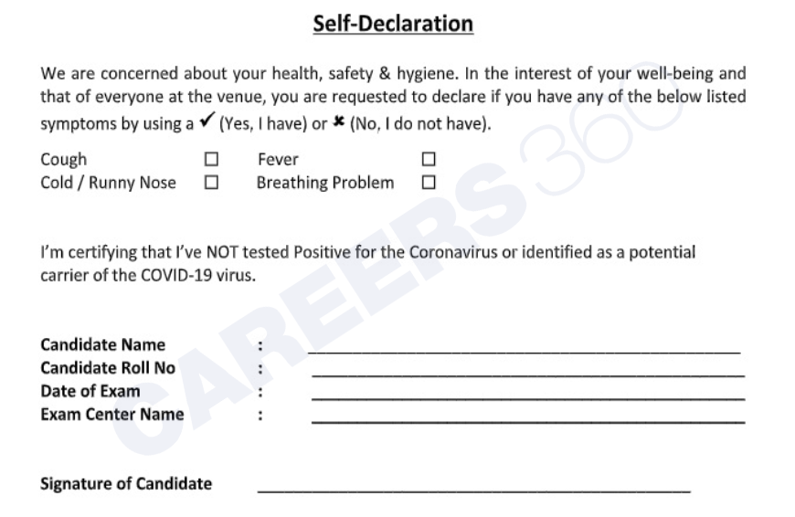 AP EAMCET 2024 Self-declaration form