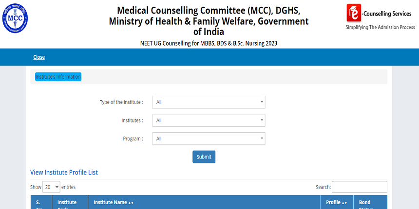 NEET UG Counselling 2023 LIVE Mcc.nic.in NEET registration begins