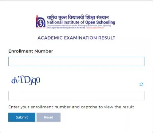 NIOS result 2024