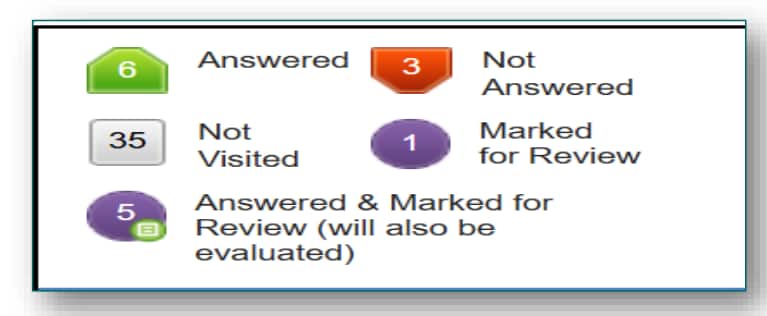 JEE Main 2025 Question Answer Coloured Button