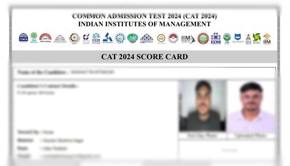 iim cat 2024 result scorecard downloaded from iimcat.ac.in