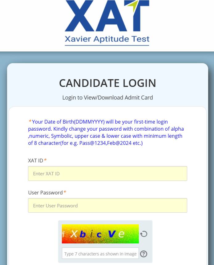 xat-admit-card