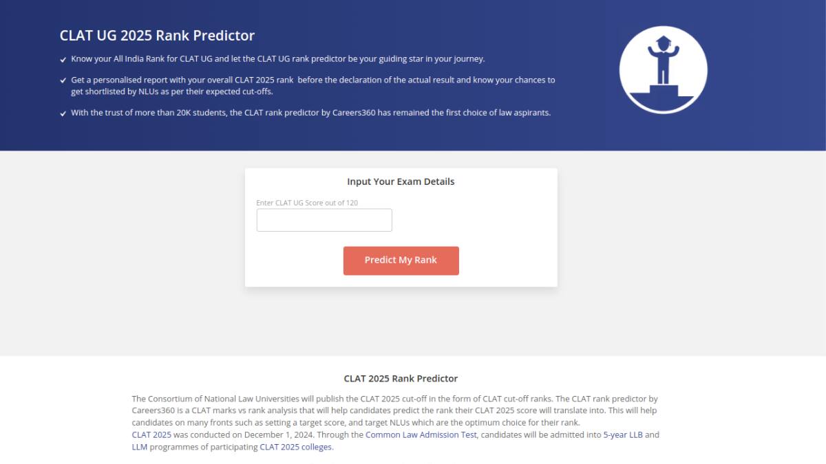 CLAT Rank Predictor