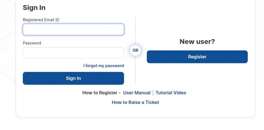 MH CET Law Registration Login Window