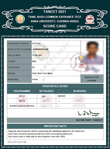 CEETA PG Scorecard Sample Image