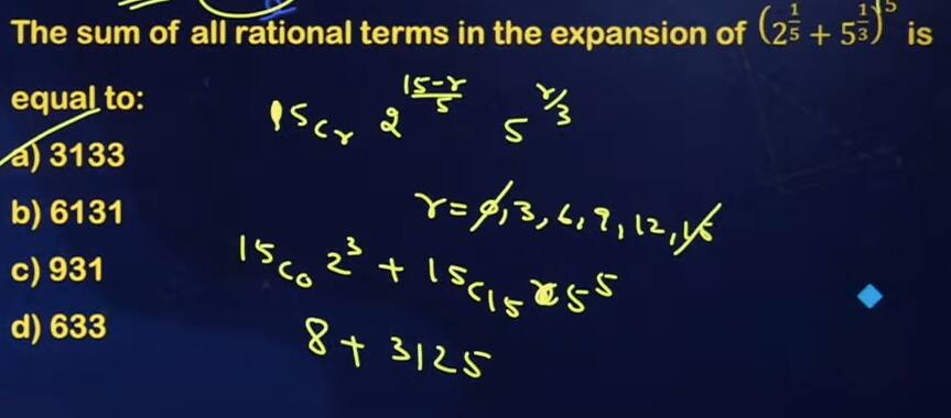 JEE Main 2024 maths memory based question