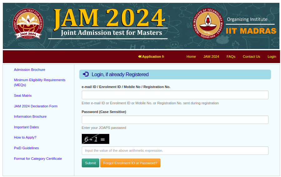 IIT JAM Admission List 2024 1st, 2nd, 3rd, 4th, 5th (Out), Counselling