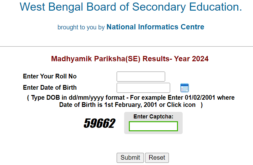 WB Madhyamik Result 2024 (Out) LIVE wbresults.nic.in WBBSE 10th