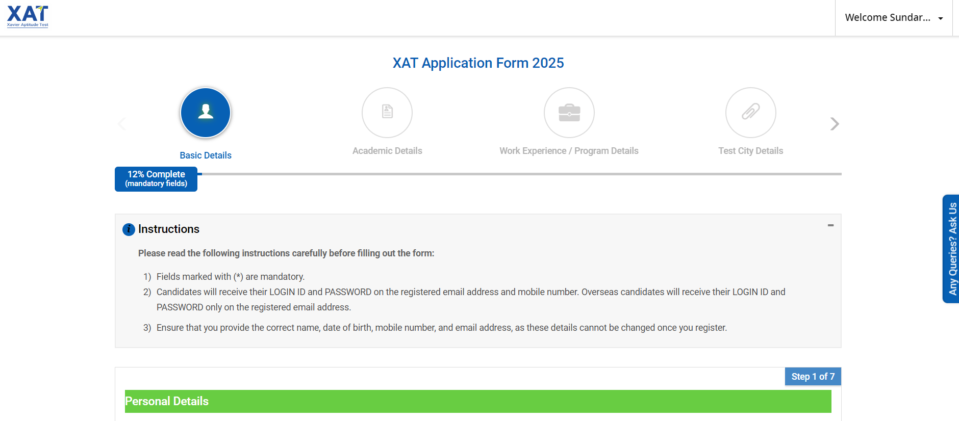 xat-2025-application-form