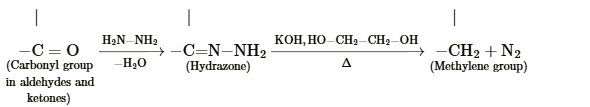 Wolf-Kishner reduction reaction