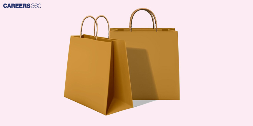 Use of paper bags to reduce plastic.