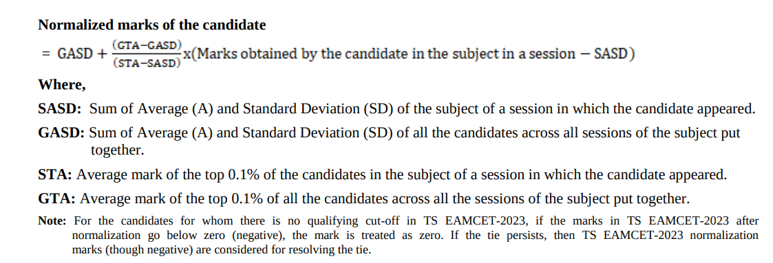 ts eamcet normalized marks