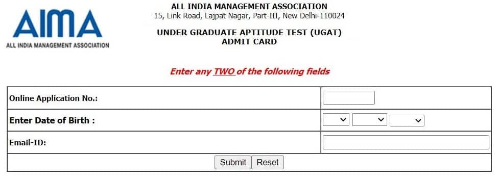 AIMA-UGAT-BBA-Admit-Card-2022