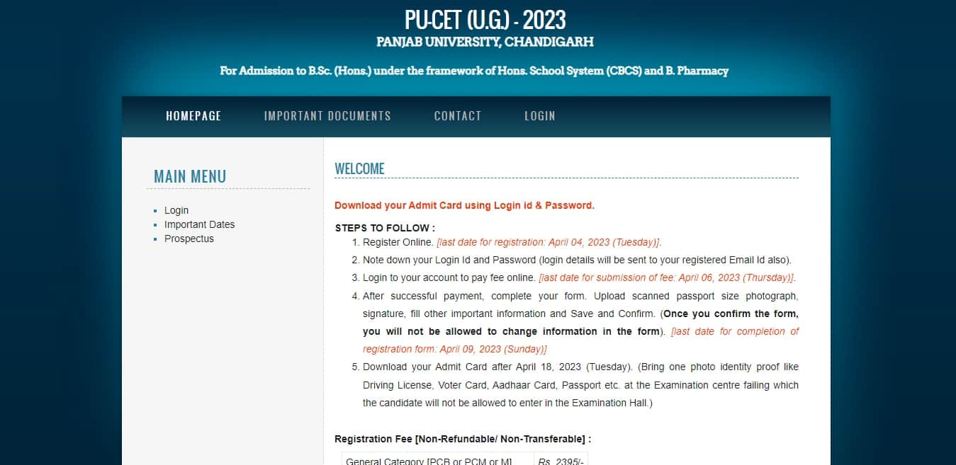 PU-CET-U-G-2023-Panjab-University-Online-Admission