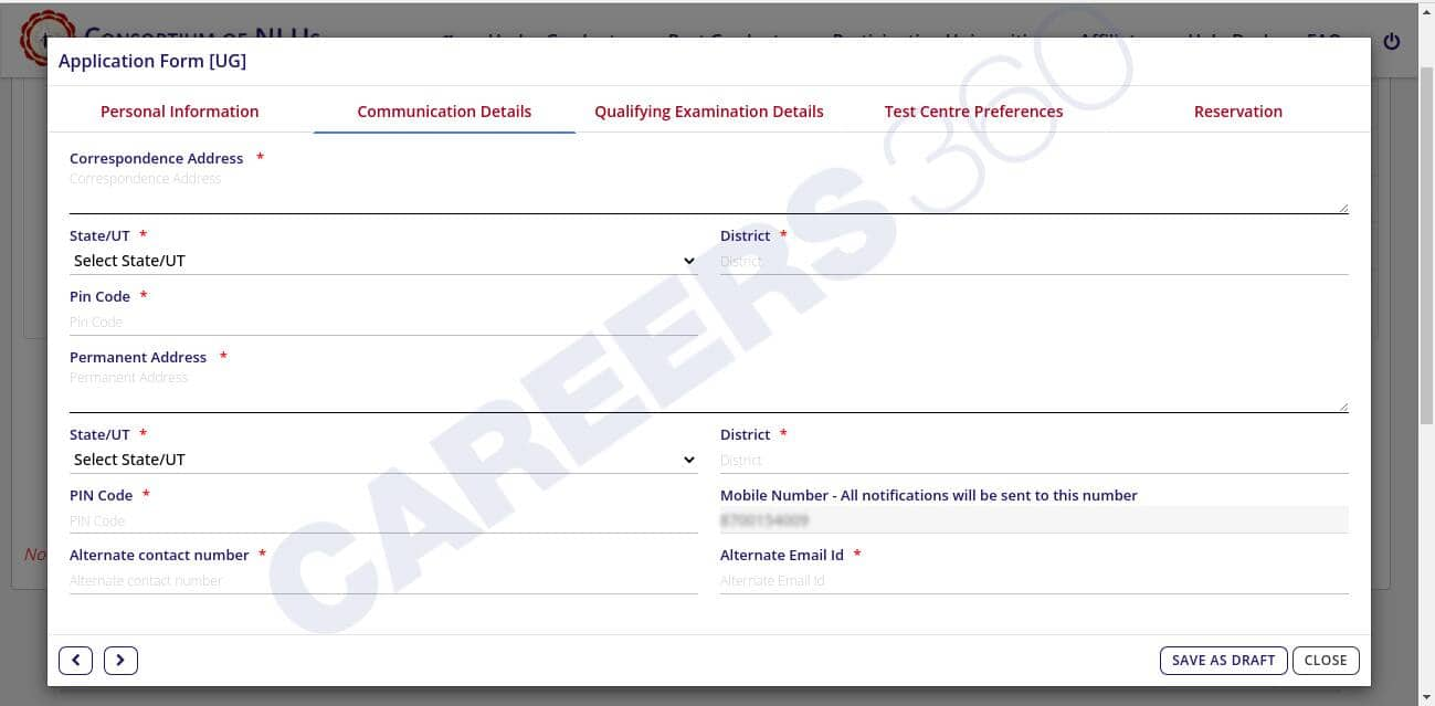 CLAT 2026 registration details