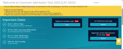 CAT 2025 admit card out, link at iimcat.ac.in