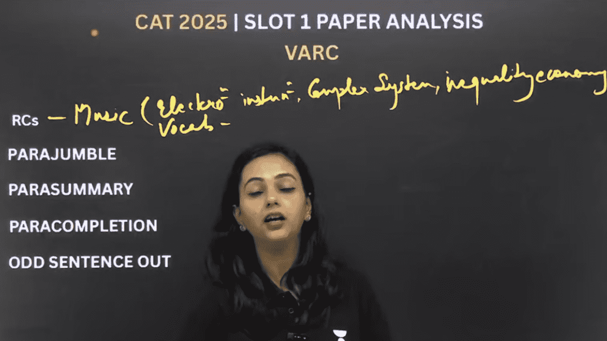 CAT 2025 slot 1 paper analysis, VARC questions, difficulty level