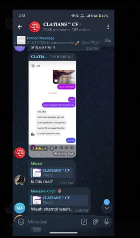 CLAT 2026 Paper Leak: Origin of the claim