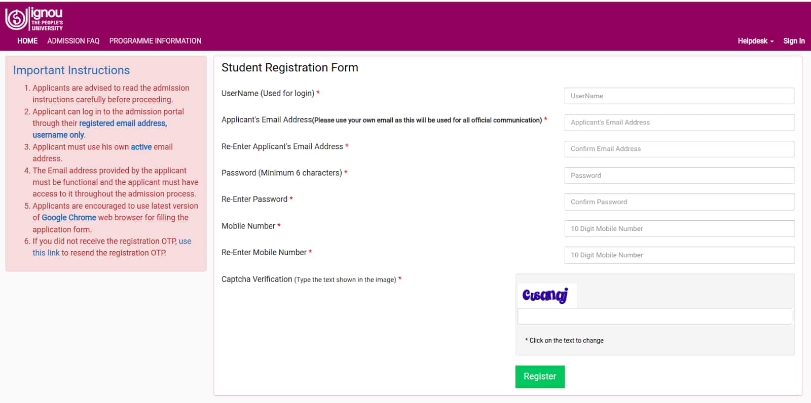 IGNOU Online MBA Admission 2026