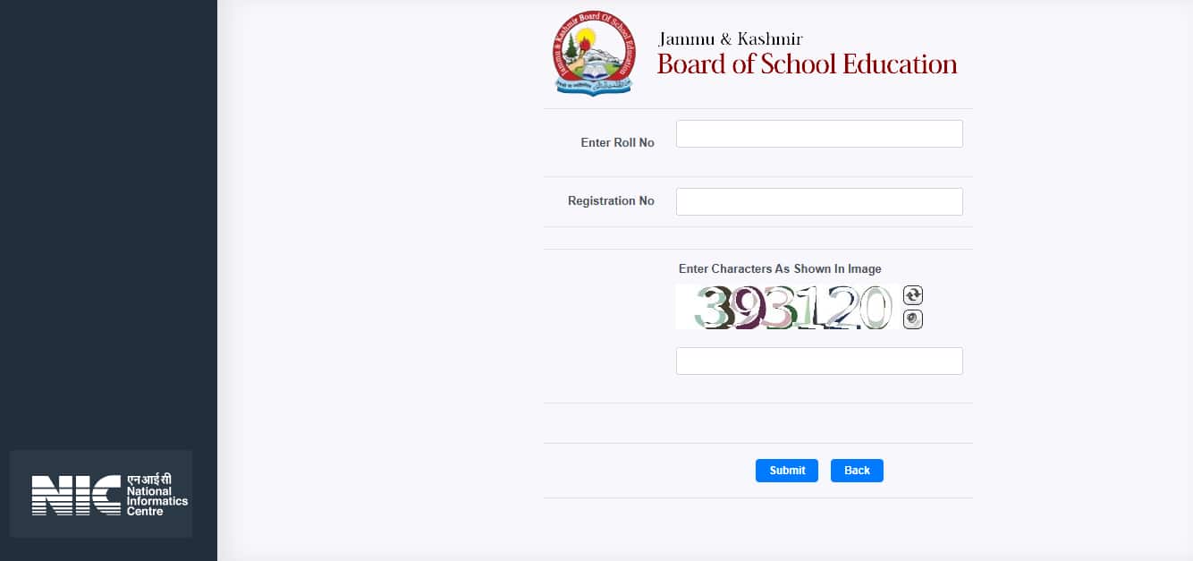 Jammu & Kashmir Class 11 Result Online