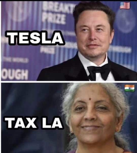 Nirmala Sitharaman gets trolled and compared to Elon Musk, whose statement regarding tax reduction went viral on X. 