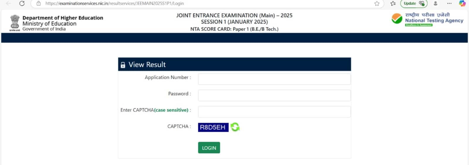 nta nic jee mains result 2025 out. 