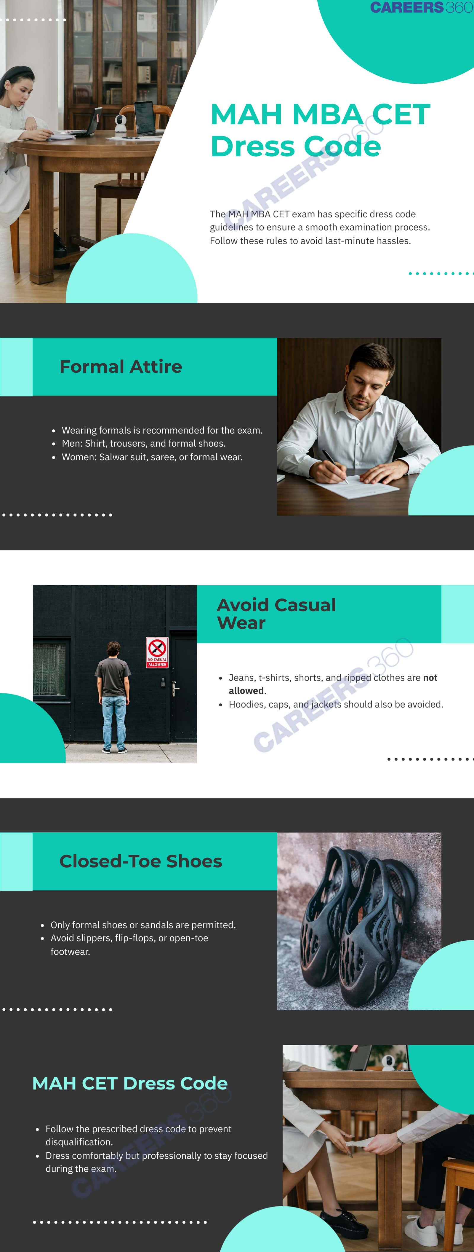 MAH MBA CET Exam 2025 Dress Code, Allowed and Banned Items