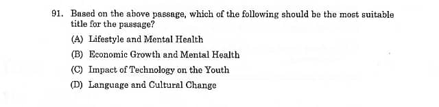 CLAT 2025 Question 91