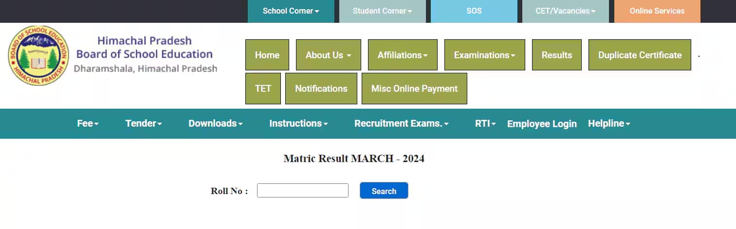 HPBOSE Class 10 Result 2025