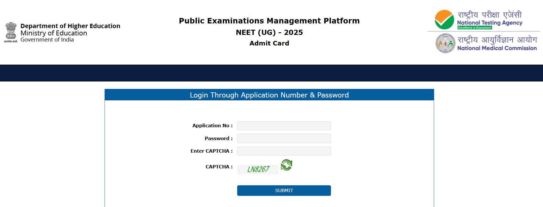 The NEET UG 2025 admit card download link has been activated on the official website, neet.nta.nic.in.
