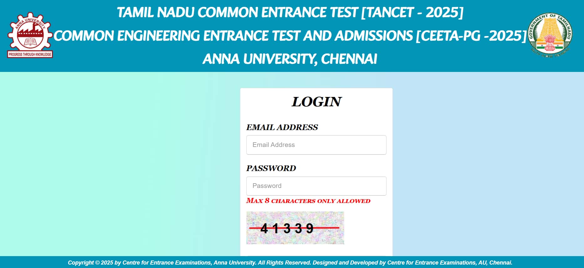 TANCET Answer Key