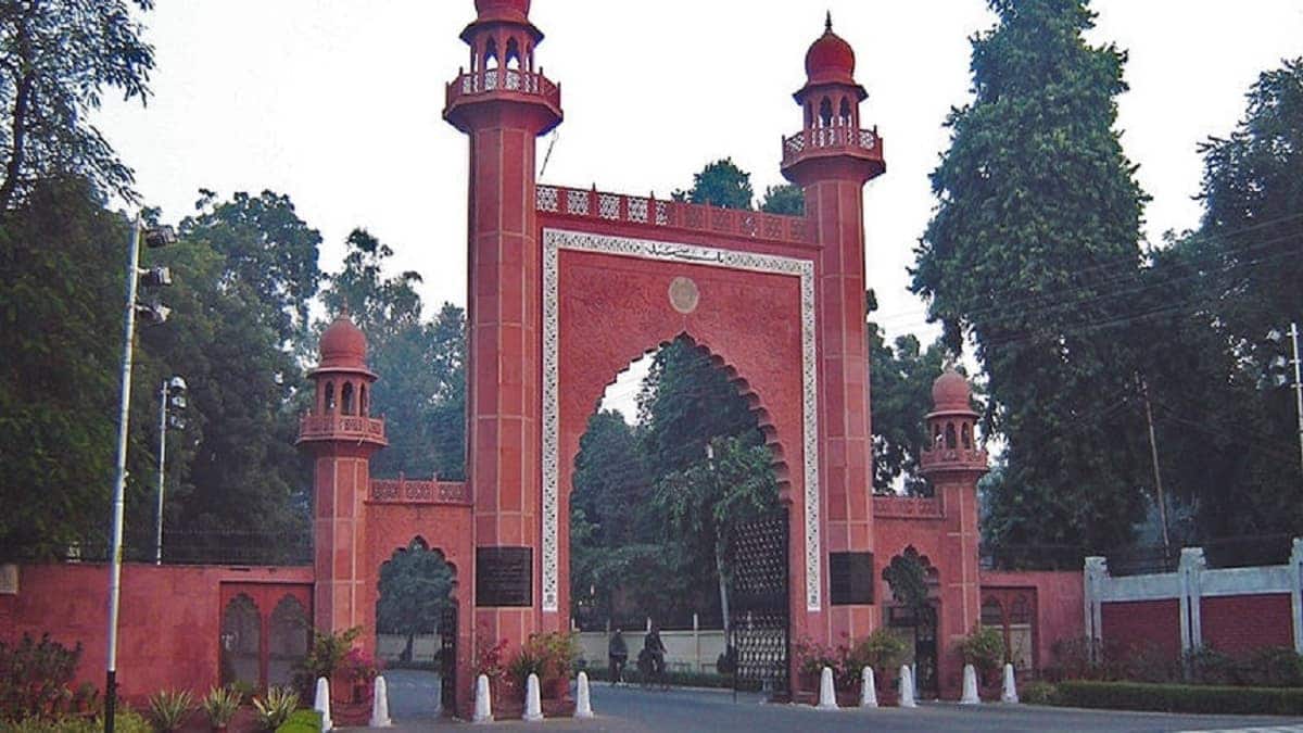 Aligarh Muslim University hold a march on campus in solidarity with the Indian army after India retaliated against Pahalagam attack by firing at Pakistan border and PoK. 