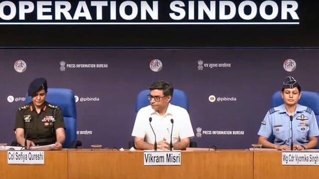 Jammu and Kashmir schools targeted by Pakistan military, Indian armed forces told in a press briefing. 