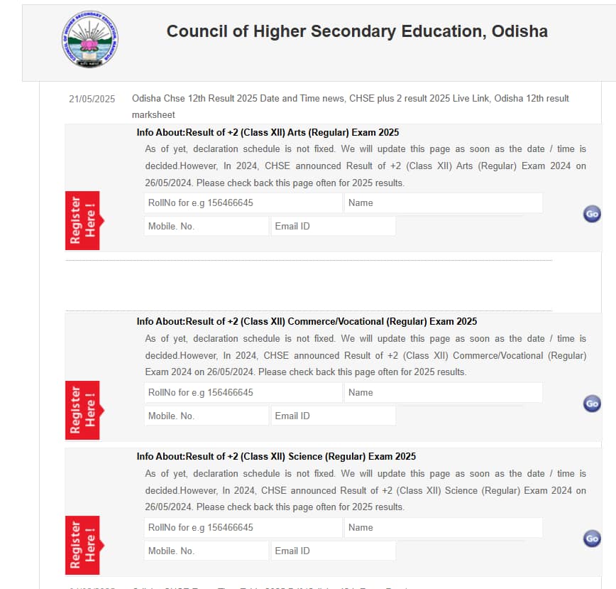 The board will announce the Odisha plus 2 result 2025 for over 3.91 lakh students.