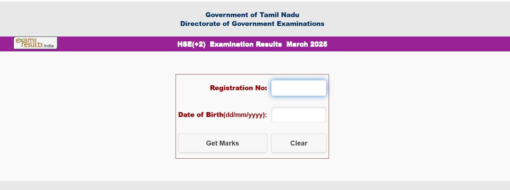tnresults.nic.in TN 12th result link 2025 active now for Class 12 HSE students. 