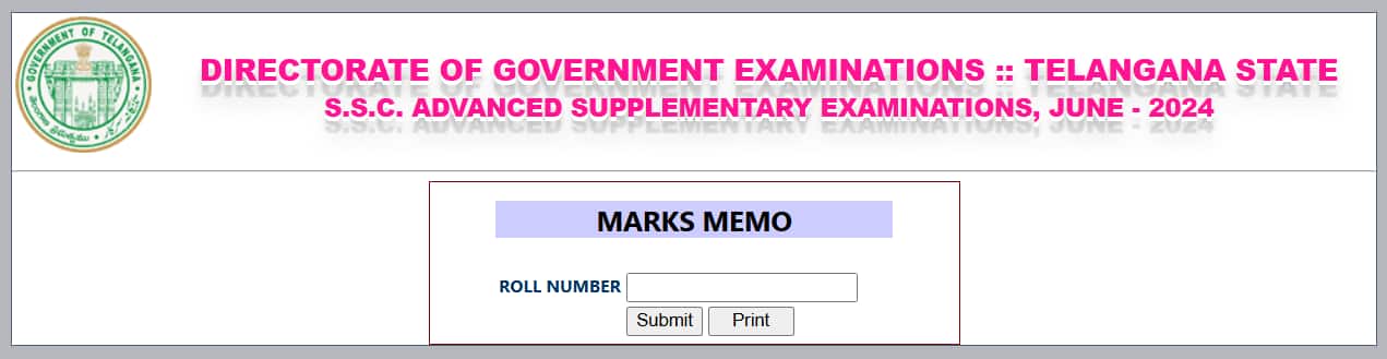 Sample Image of TS SSC A.S.E Result