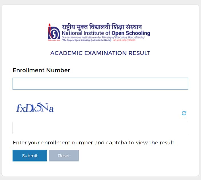 NIOS 10th Result
