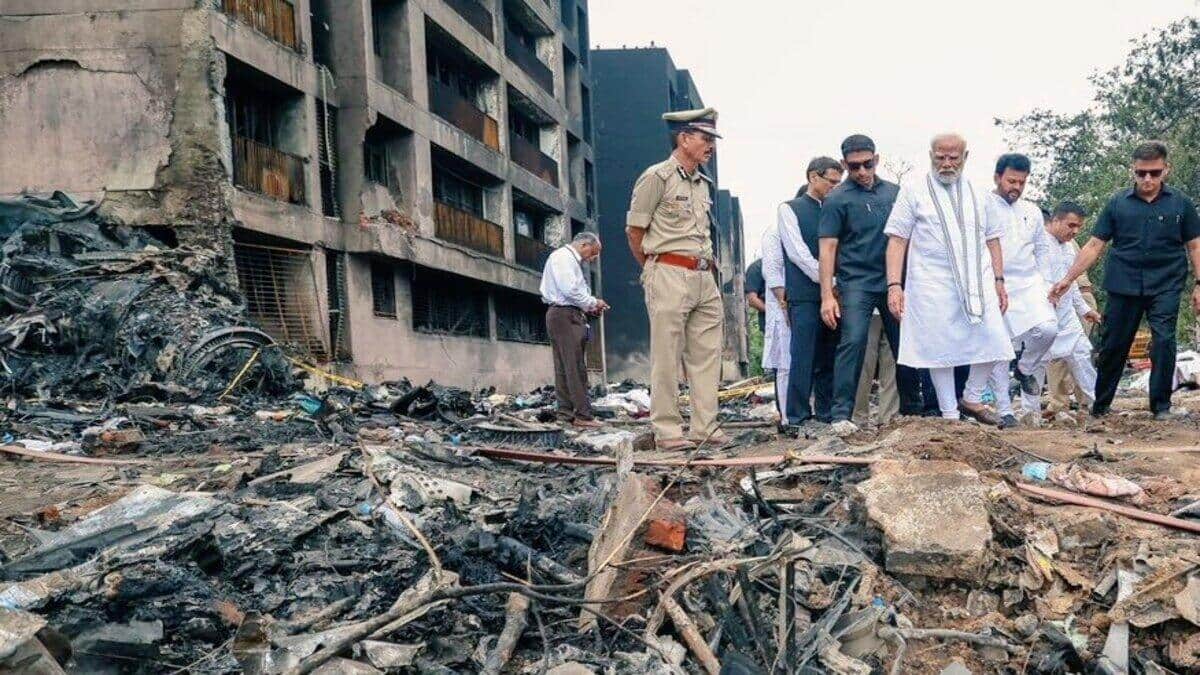 Prime Minister Narendra Modi expressed deep grief over the Ahmedabad air tragedy and said he was in touch with officials aiding those affected.