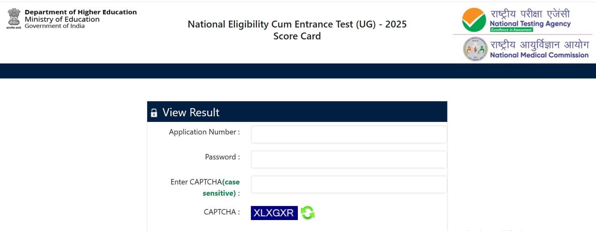 NEET demo result 2025 declared at nta.nic.in. 