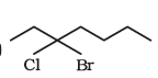  3-Bromo- 3-chloroheptane