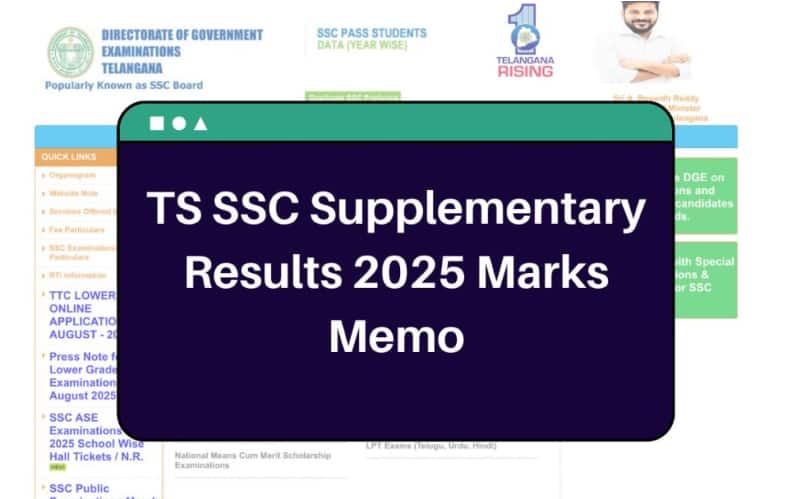 TS SSC Supplementary 10th results soon