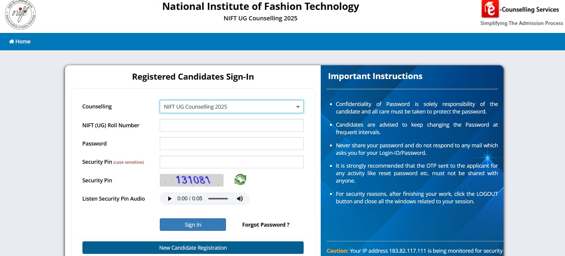 NIFT-2025-Counselling-Registration