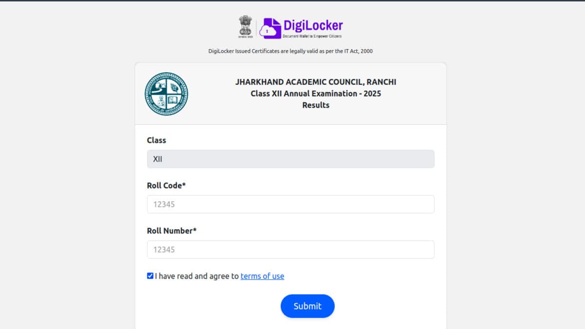 Students can check their marks through the official websites at jacresults.com and results.digilocker.gov.in.