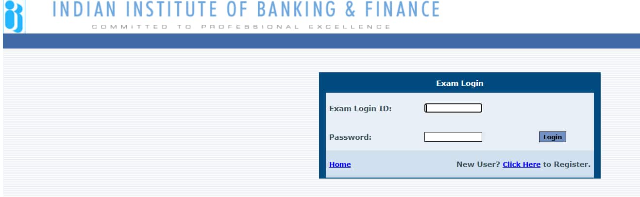 IIBF Mock Test Login Window