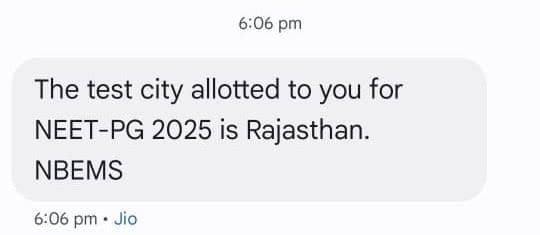 NEET PG exam city slip 2025 for August 3 exam is now available. 