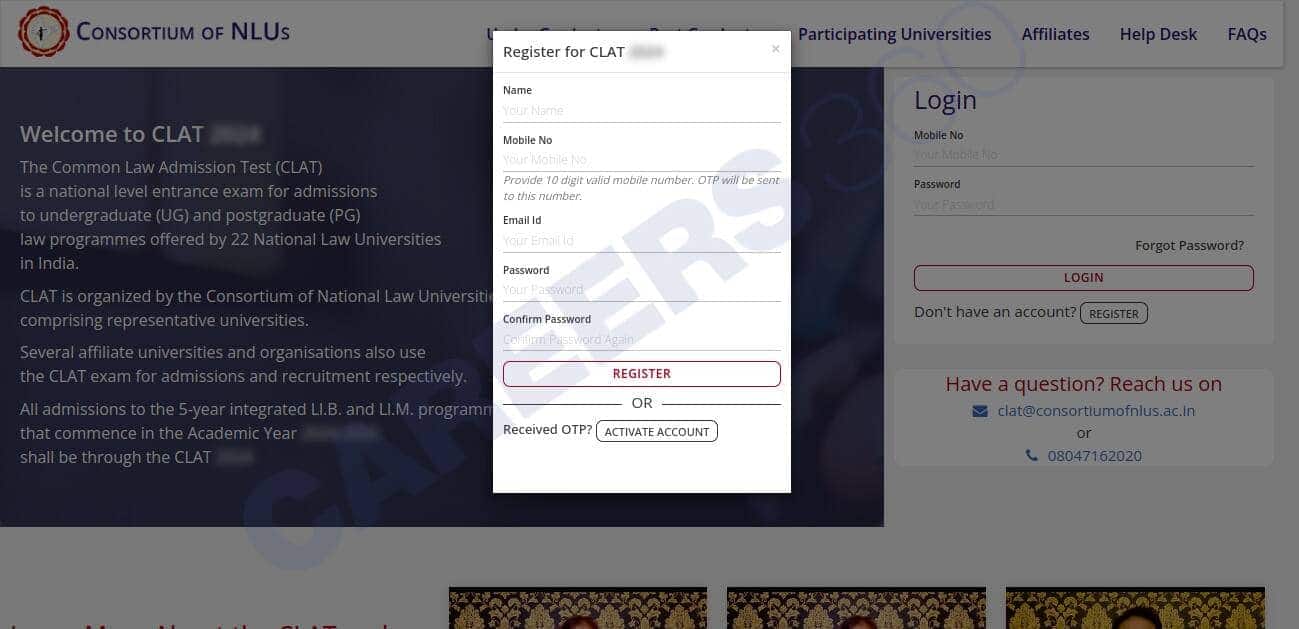 how to fill out the CLAT form 2026