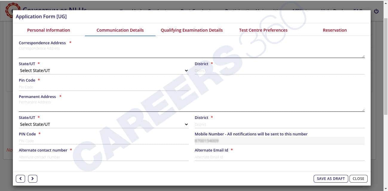 Step 1: CLAT Registration 2026