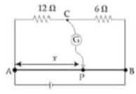 galvanometer shows zero deflection