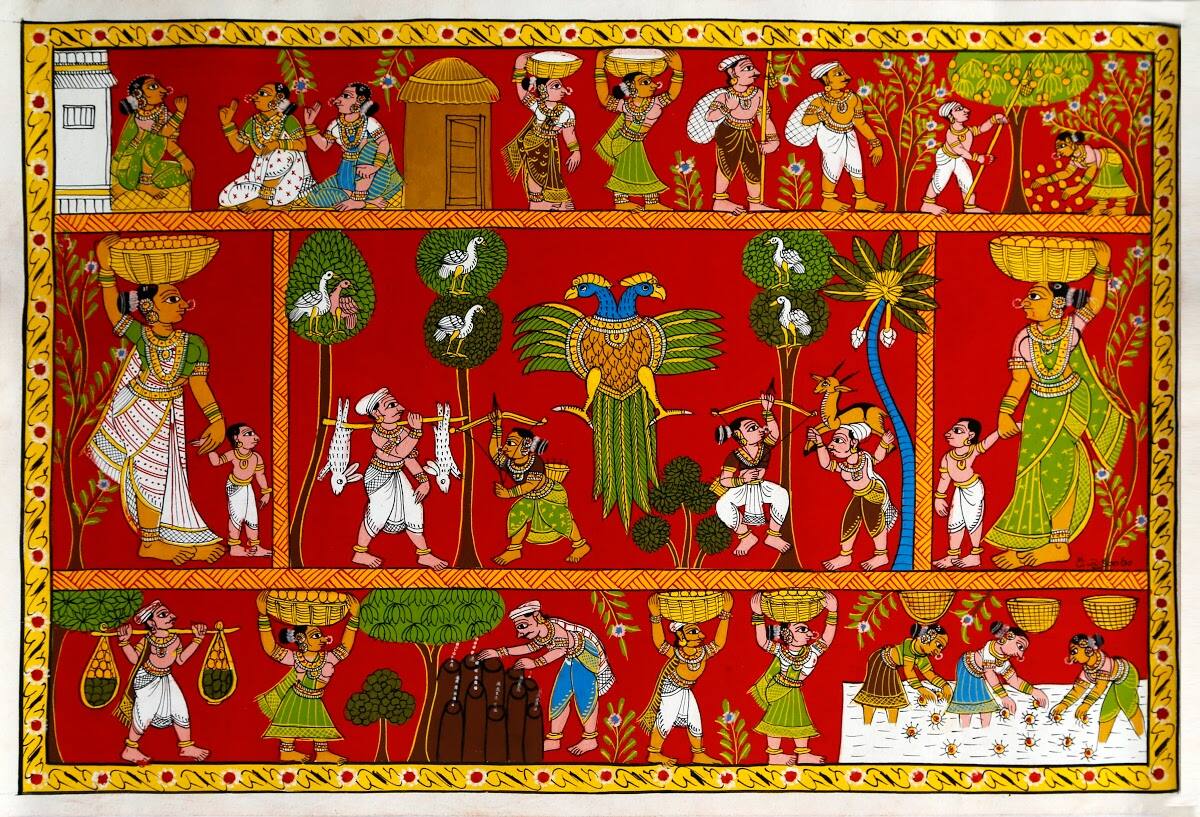 cheriyal-scroll-painting
