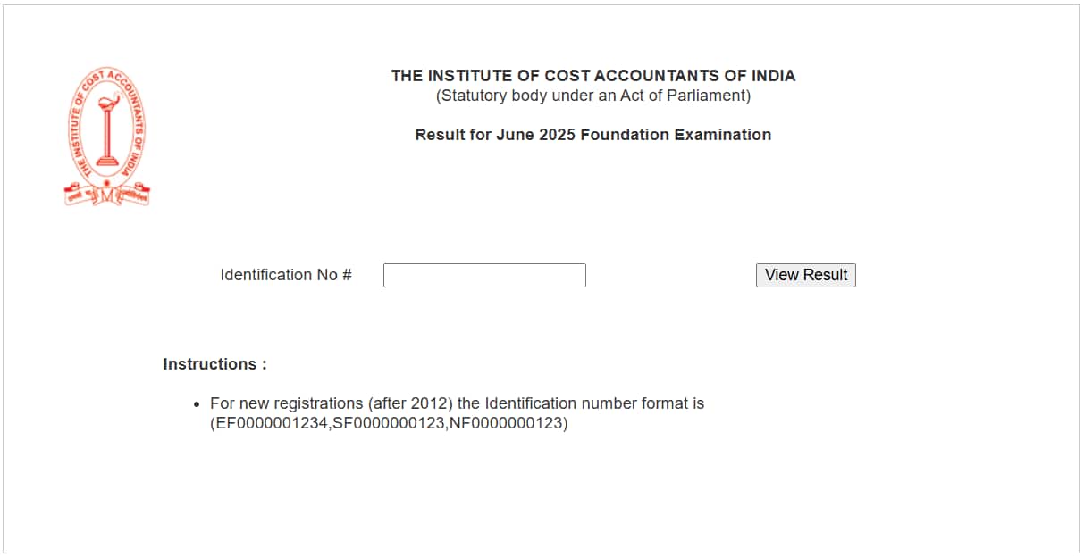  Candidates can download the scorecard through the official website, icmai.in.